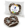 Custom Labeled Dark Chocolate Dipped Pretzel